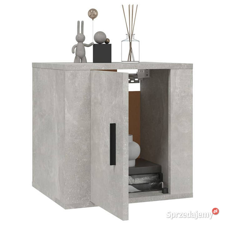 Wiszące szafki TV 2 szarość betonu 40x345x40 Warszawa