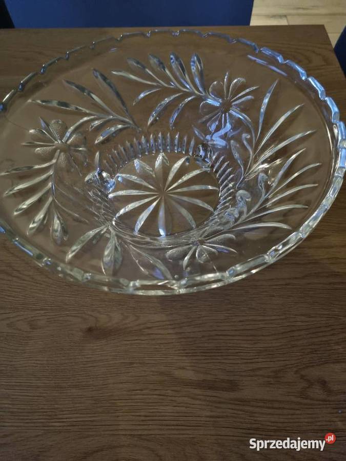 Patera Misa Szklana Vintage Wola Podłężna