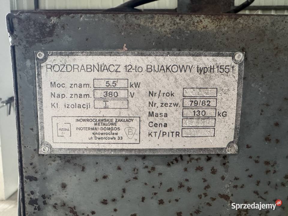 Śrutownik bijakowy z silnikiem Radzyń Podlaski