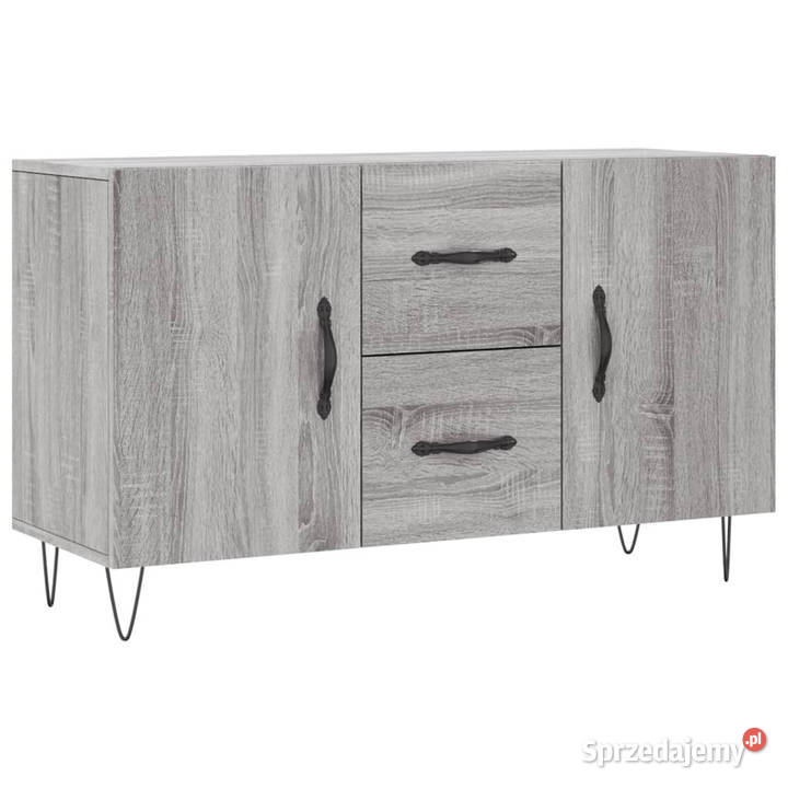 Komoda szary dąb sonoma 100x36x60 materiał Warszawa