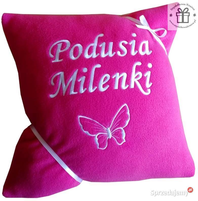 Prezent na WIELKANOC zajączka PODUSZKA z haftem Toruń