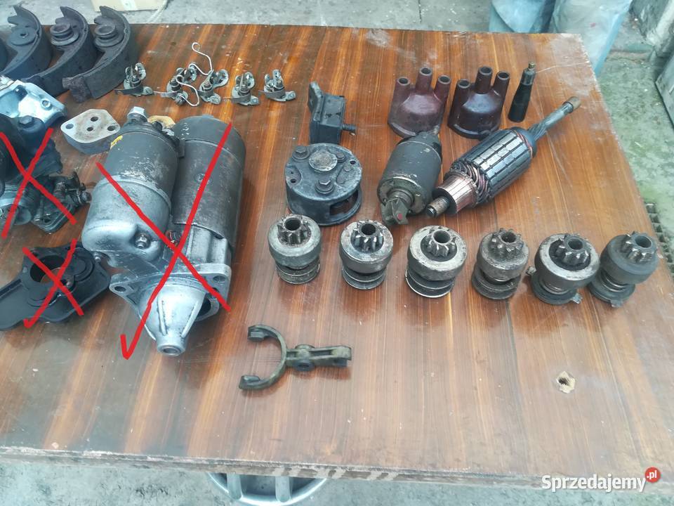 części maluch fiat 126p bendix rozrusznik wirnik osobowe Kręćkowo