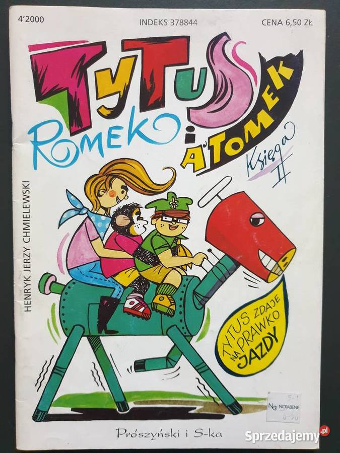 Tytus Romek i ATomek księga II wydVI 2000 Rok wydania 2000 pomorskie