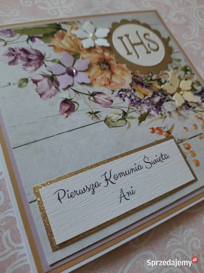 Kartka na komunie personalizowana Ryki