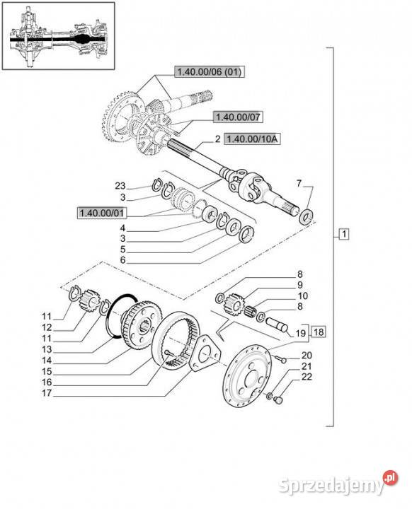 Holland T6010 Koło zębate 5151440 Pozostałe Jastrzębniki sprzedam