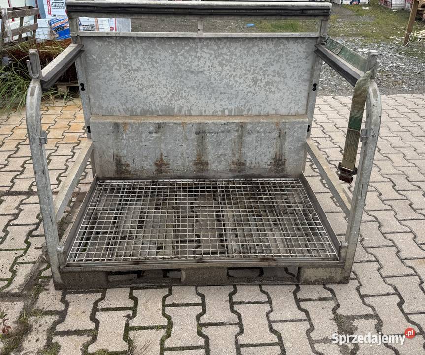 Paleta butla Kosz metalowy butle Gazy Techniczne Pleszew
