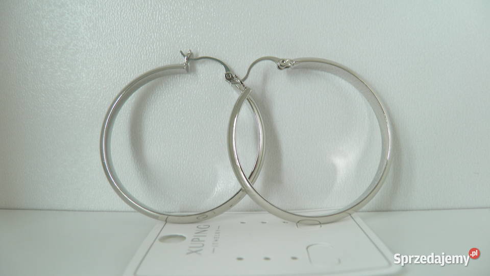 Kolczyki koła rodowane Sandomierz