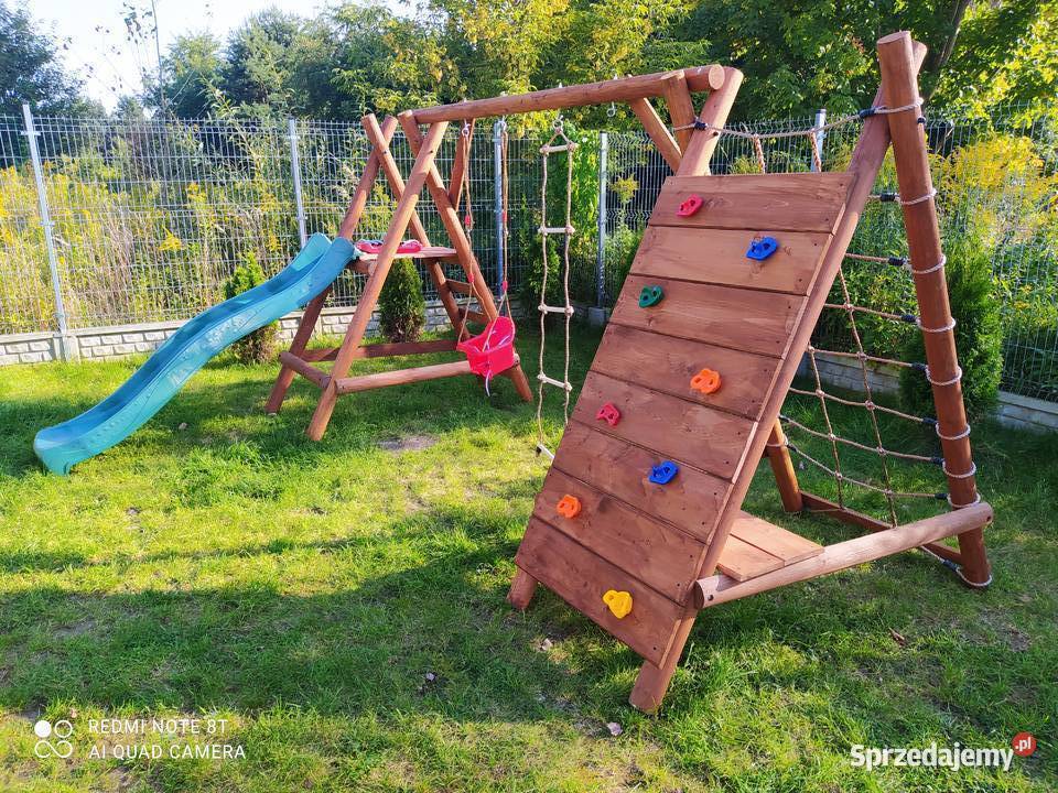 Plac Zabaw do Ogrodu SMERF Ślizg WYSOKA Ścianka Lublin