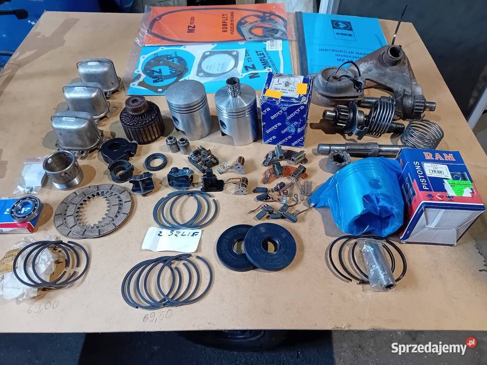 Części MZ TS 250 trophy ES 2502 i czesci romet Wałcz