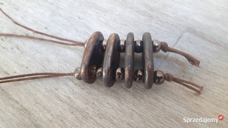 Naszyjnik ceramiczny ręcznie wykonany Rękodzieło Otwock