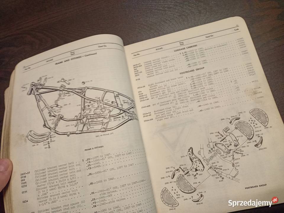Katalog części Harley U ULH UH E EL F FL kujawsko-pomorskie Bydgoszcz