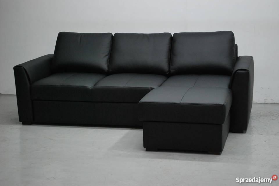 LTC CZARNY NAROŻNIK Z FSPANIA SKÓRA NATURALNA Poznań sprzedam