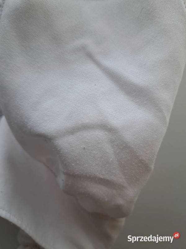 Biały top wiązany na szyi HM Divided rozmiar H&M Trąbki Wielkie