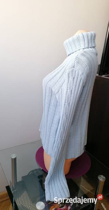 DAMSKI BŁĘKITNY SWETER GOLF BUENA STYLE R Rozmiar uniwersalny Łódź sprzedam