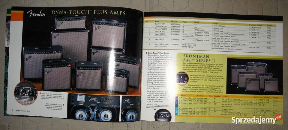 Fender Frontline 2002 brochure catalog katalog pomorskie Kępice