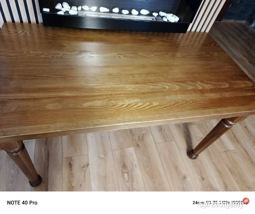 Stół z litego drewna sosnowego z nogami 75cm Pogorzela
