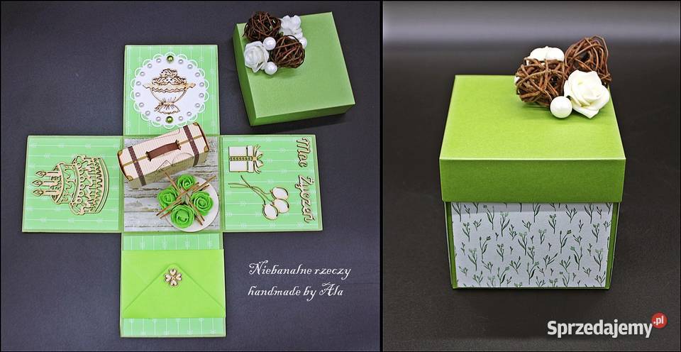 Exploding box chrzest ślub urodziny pudełko Kutno sprzedam