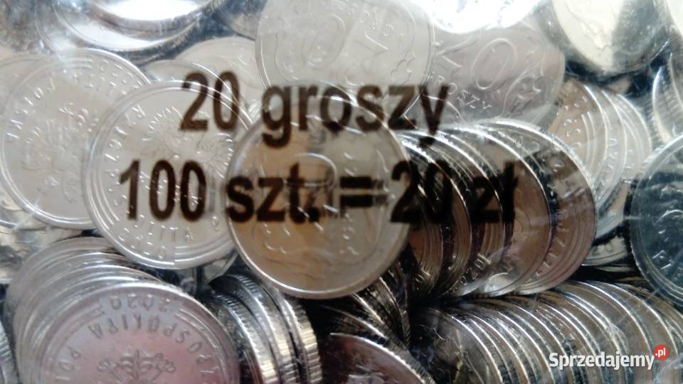 Moneta 20 gr 2020 r Woreczek menniczy 100 Mosina