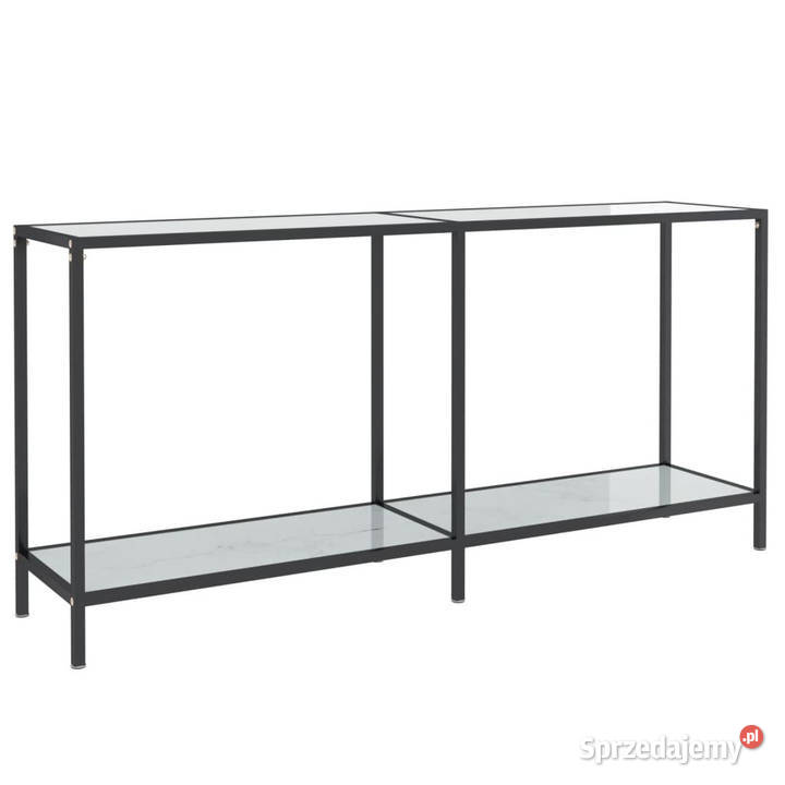 Stolik konsolowy biały 160x35x755 szkło mazowieckie Warszawa sprzedam