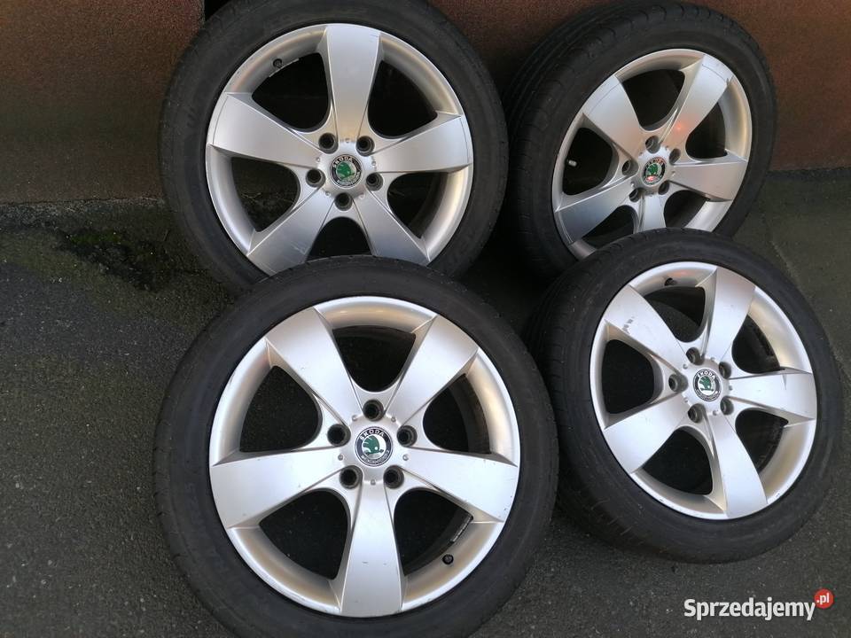 Felgi aluminiowe 17 5x112 skoda lato 2024 opony Mysłowice