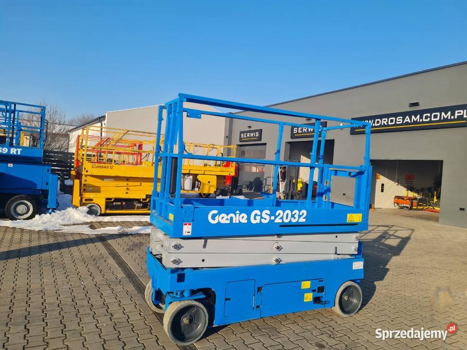 Podnośnik nożycowy elektryczny Genie GS2032 2012 Koła Dźwigi, podnośniki