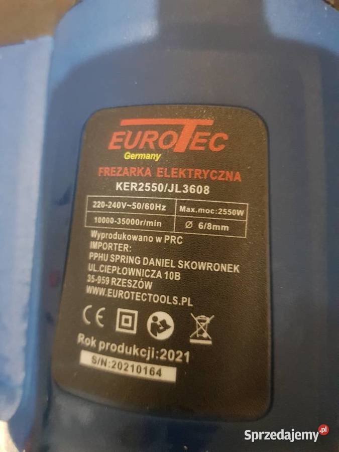 FREZARKA GÓRNOWRZECIONOWA 2550W 68MM 12X FREZY Głogowa sprzedam