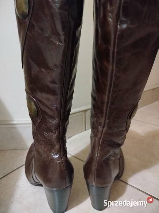 Kozaki ze skóry naturalnej Livien 40 Olecko