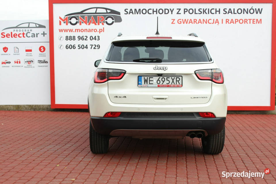 Jeep Compass LIMITED Automat 4WD 4x4 Salon aluminiowe felgi Włocławek