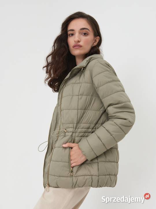 kurtka khaki Sinsay xs 34 Wiosenna/Jesienna