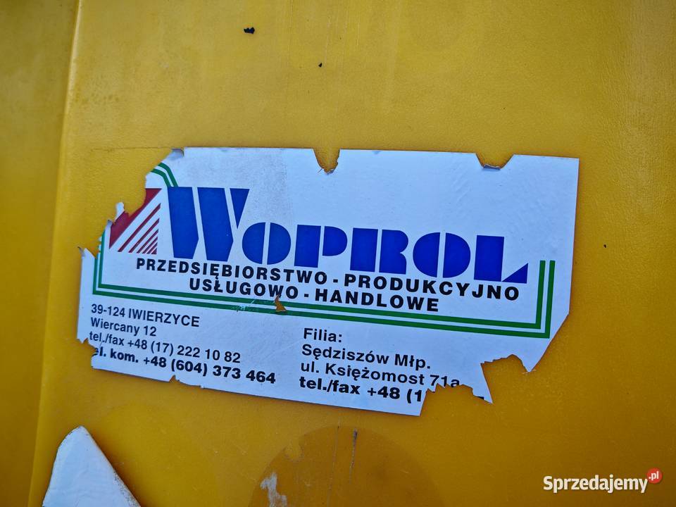 Opryskiwacz WOPROL 1000 L belka 15m nieuszkodzony Łańcut