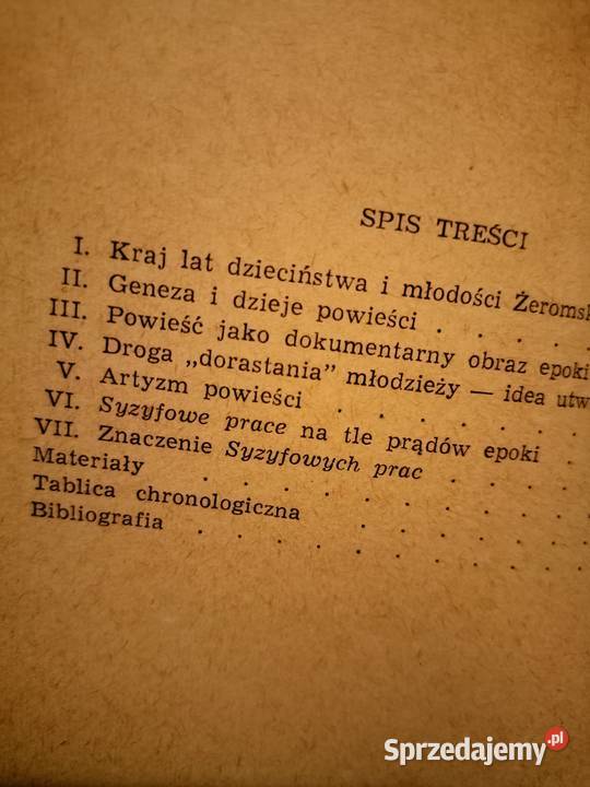 Syzyfowe prace Żeromskiego księgarnia Praga mazowieckie Warszawa