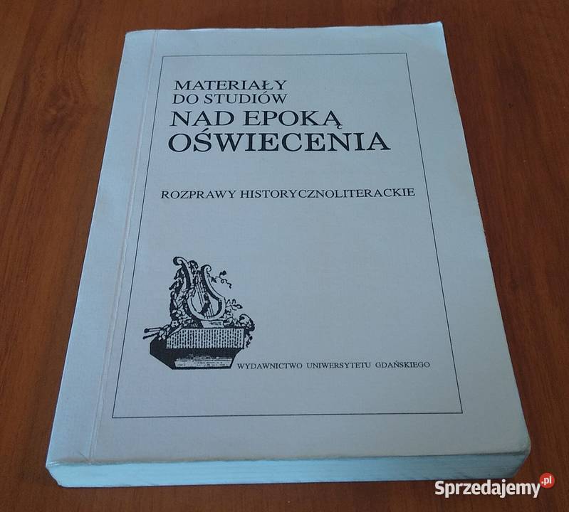 Materiały do studiów epoką Oświecenia Kadulska literaturoznawstwo Gdańsk