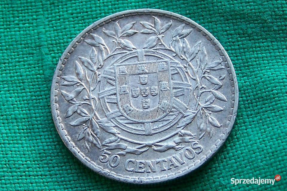 Portugalia 50 centavos 1914 Ag