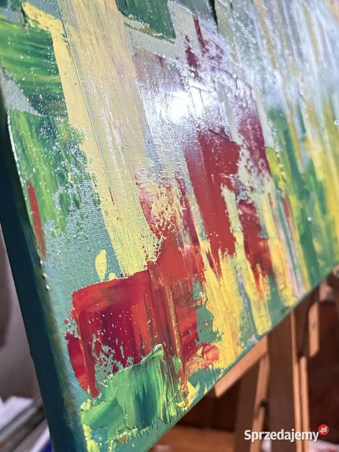 Zryw wiosny zielona abstrakcja Duszniki-Zdrój