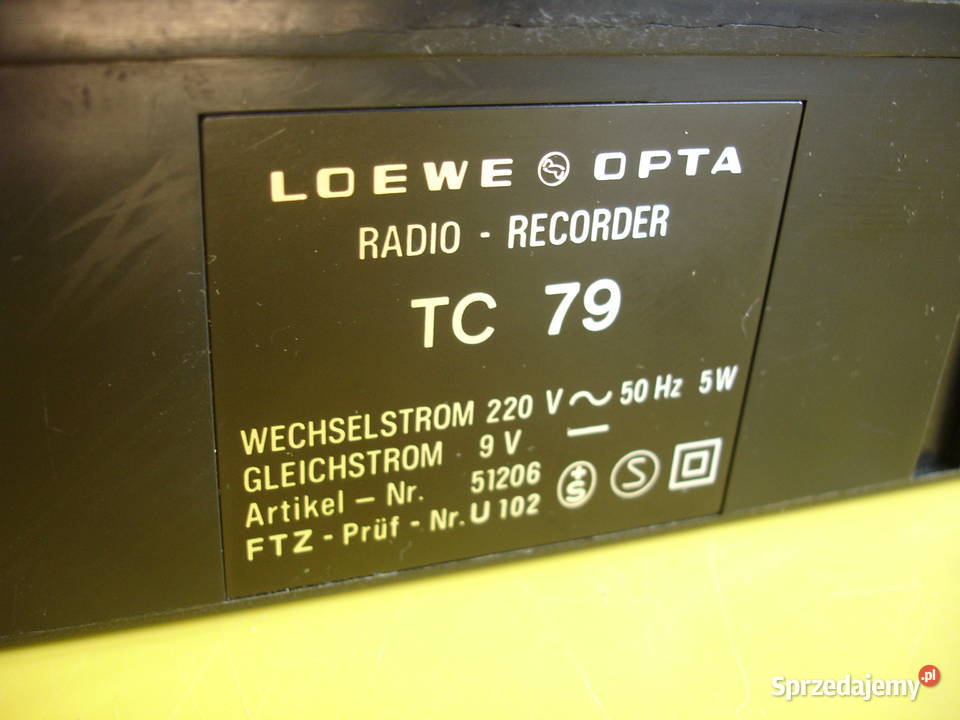 Radiomagnetofon LOEWEOPTA TC79 Zielona Góra