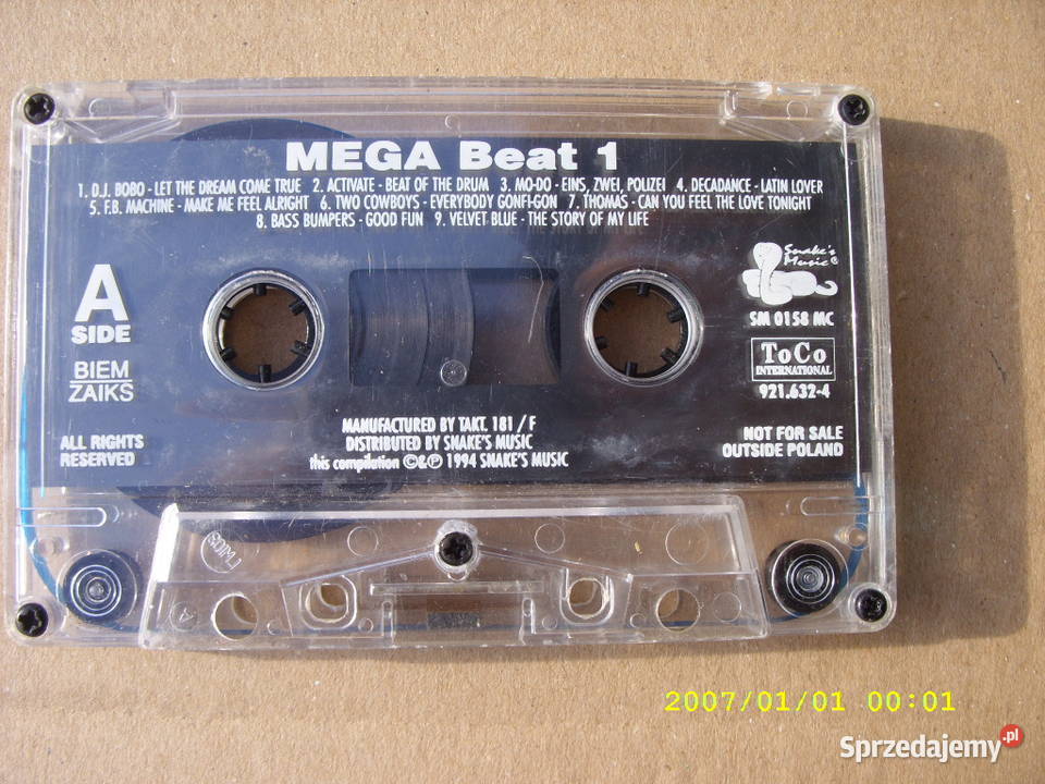 Rock MEGA BEAT 1 SNACES bez okladki Płyty i kasety Muzyka Wołów sprzedam