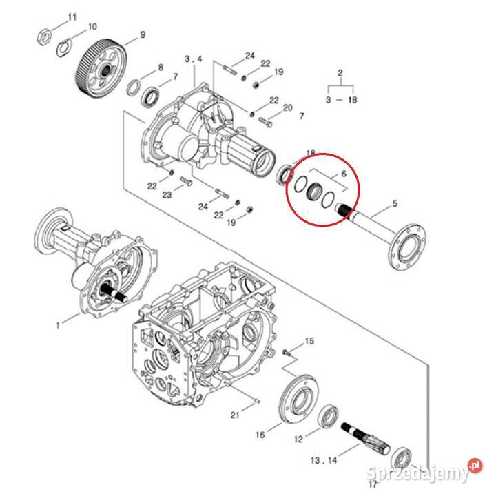 Uszczelniacz 90 x 105 x 20 mm LS MT350 LS MT360 Tajęcina sprzedam