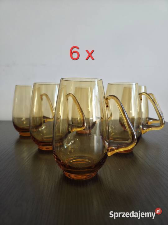 Szklanki kufel vintage PRL Poznań