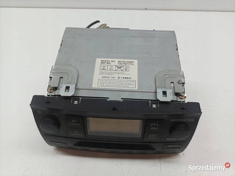RADIO FABRYCZNE 8612002250 Toyota Corolla IX