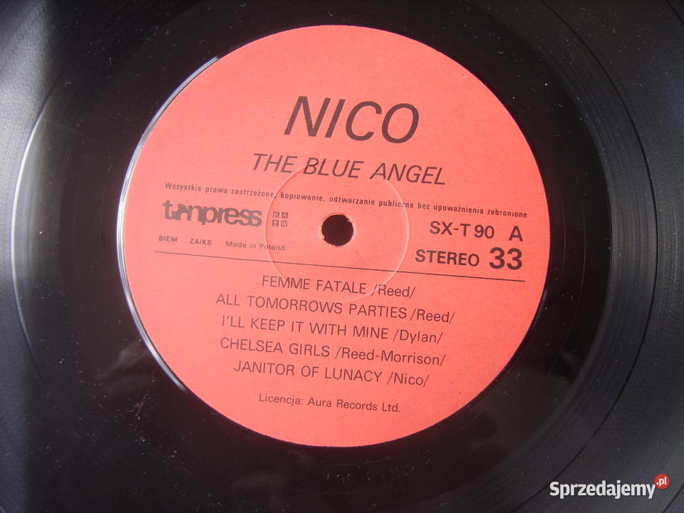 N Rock NICOTHE BLUE ANGEL LP winylTONPFESS Płyty i kasety Wołów sprzedam