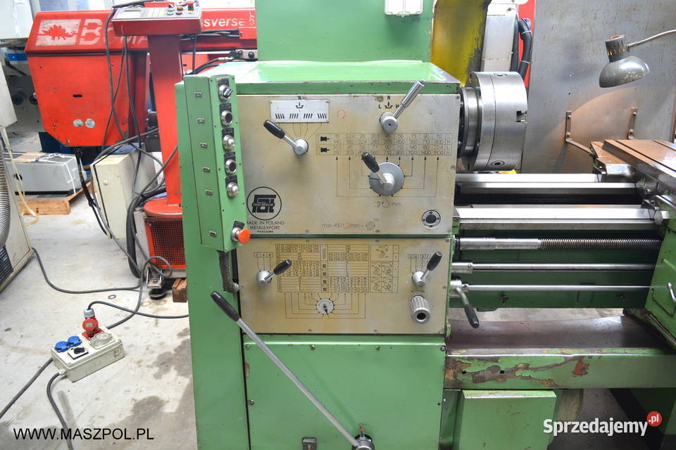 Tokarka TUR 50 S x 1500 stan techniczny ODCZYTY Głowno