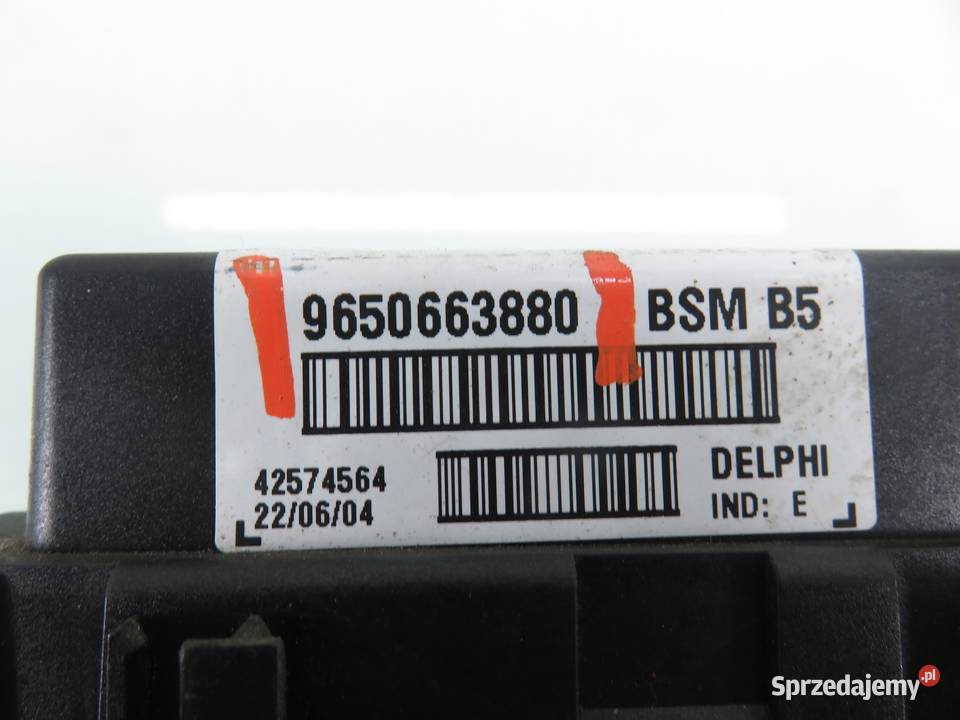 MODUŁ BSM PEUGEOT 307 Break 3E 9650663880