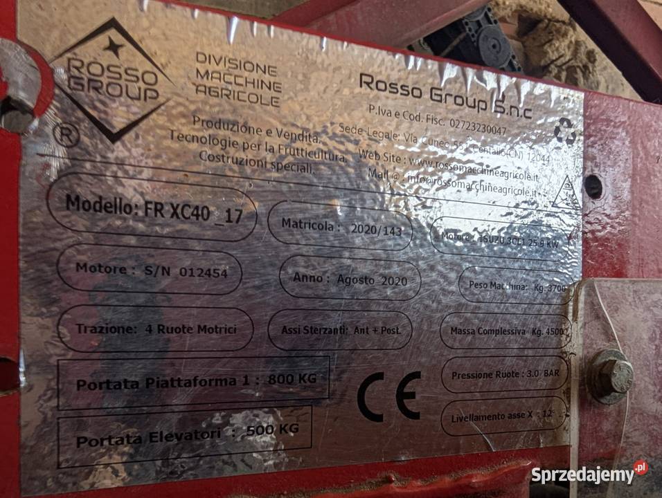 Samojezdna Platforma Sadownicza Poziomowanie