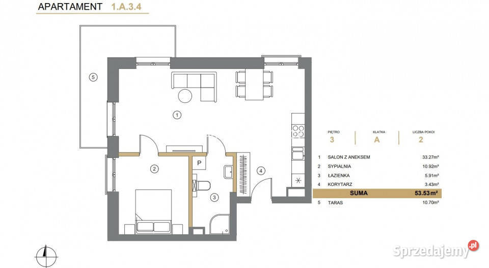 Mieszkanie Wieliczka 5353 metry 2 pokoje małopolskie
