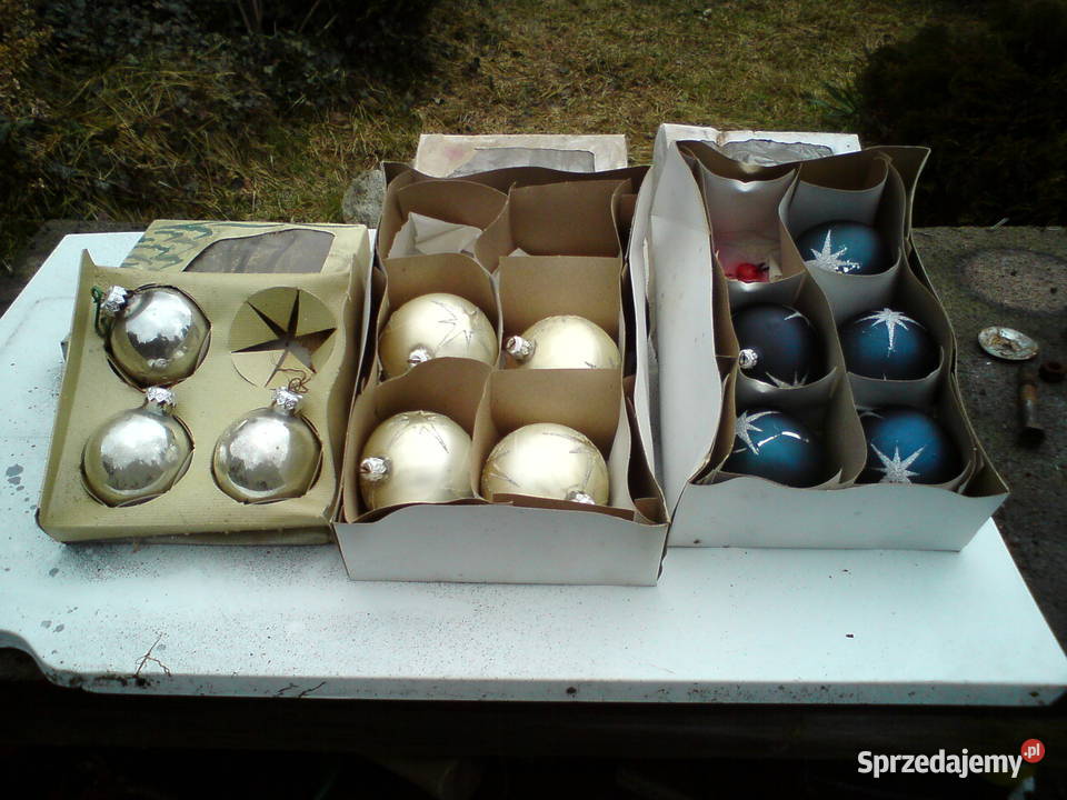 Bombki choinkowe szklane Boże Narodzenie Aleksandrów Łódzki