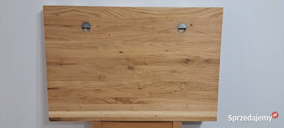 Płaskorzeźba dębowa fale 3D olejowana dekoracja Malechowo