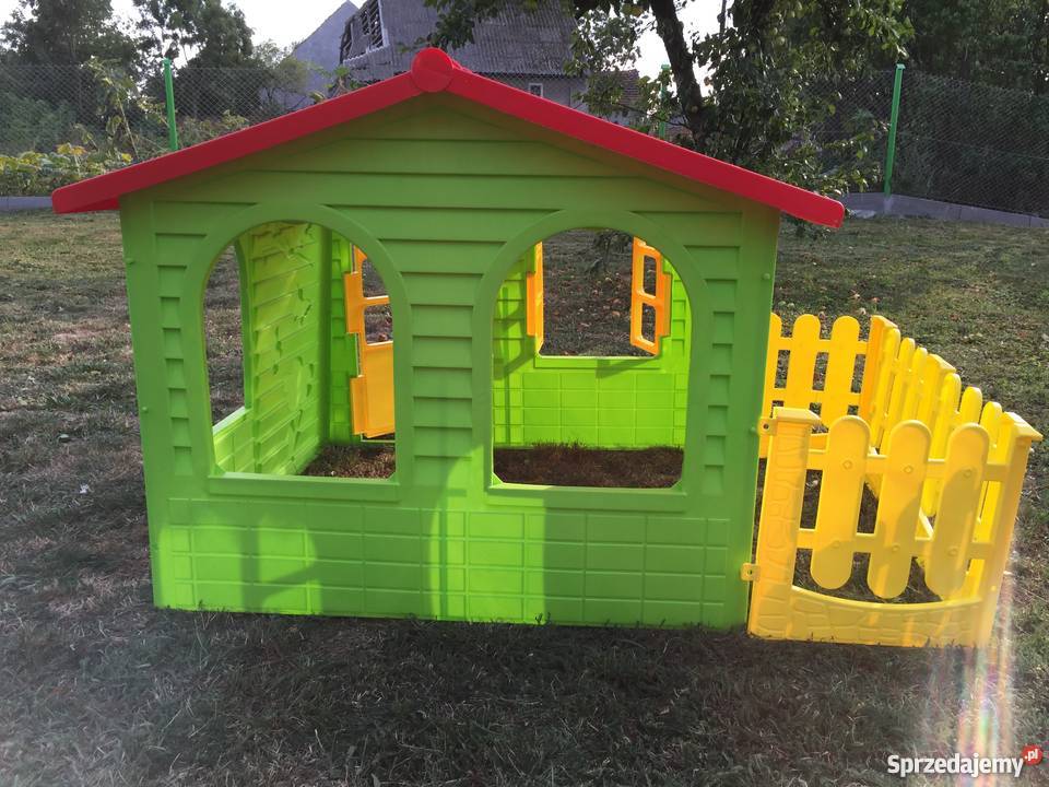 Domek ogrodowy dzieci Mochtoys z płotkiem NOWY Jawor