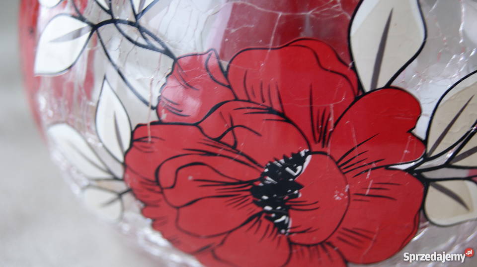 Dekoracyjny świecznik lampion róże Zamość