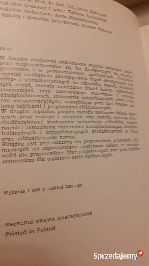 Zwalczanie hałasu w przemyśle Zasady ogólne Poradniki, albumy i reportaże zachodniopomorskie Szczecin