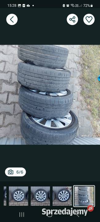 Koła felgi aluminiowe vw 17 letnie oryginal śląskie sprzedam